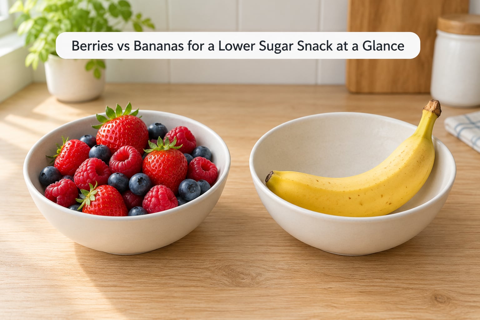 Berries vs Bananas for a Lower Sugar Snack at a Glance