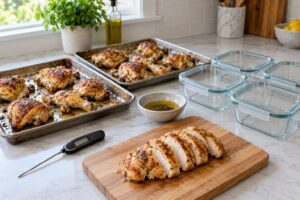 how to batch cook chicken for the week