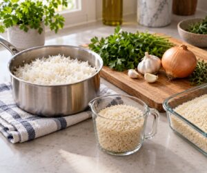 how to cook rice to lower the calories