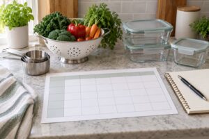 how to build a weekly meal plan from scratch