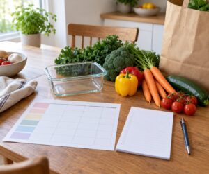 how to grocery shop for a week of healthy meals