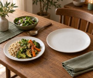 how to use smaller plates to eat less
