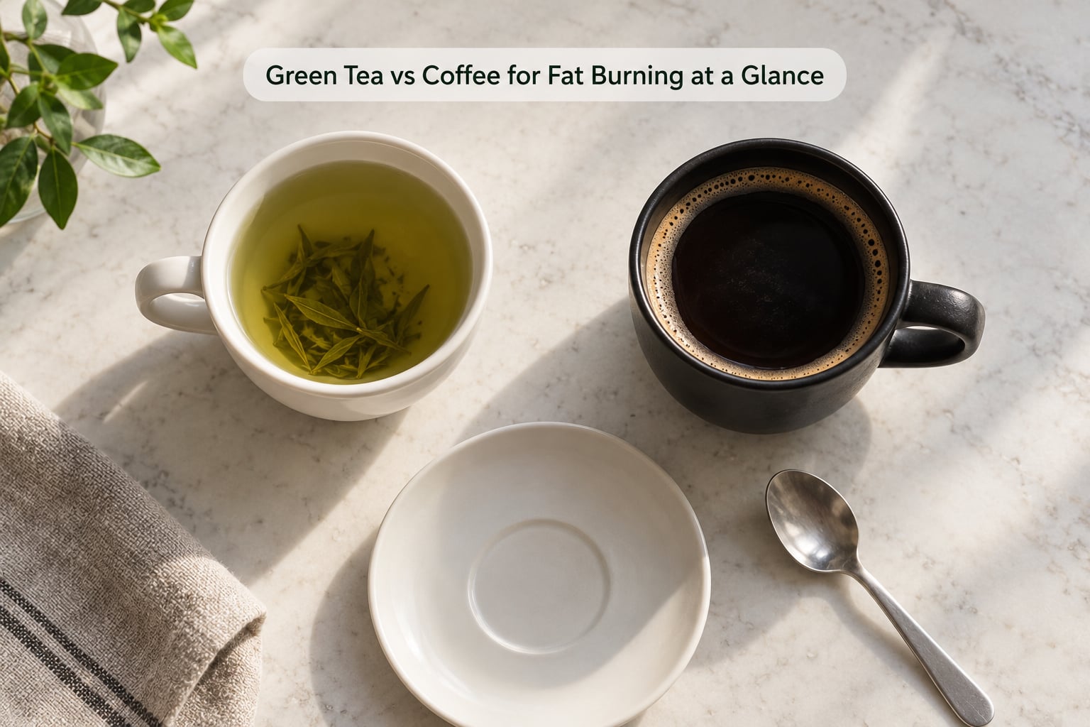 Green Tea vs Coffee for Fat Burning at a Glance