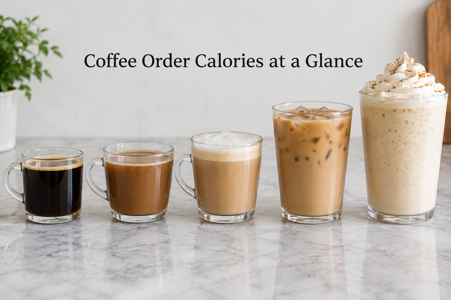 Coffee Order Calories at a Glance