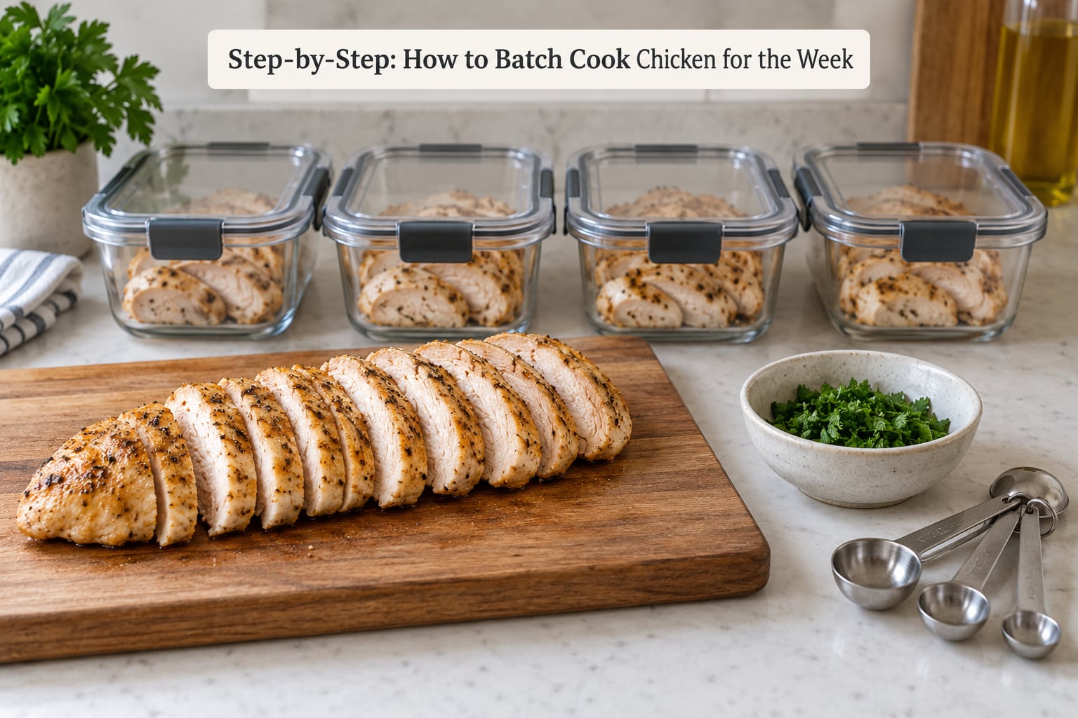 Step-by-Step: How to Batch Cook Chicken for the Week