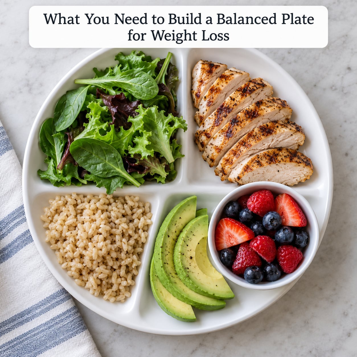What You Need to Build a Balanced Plate for Weight Loss