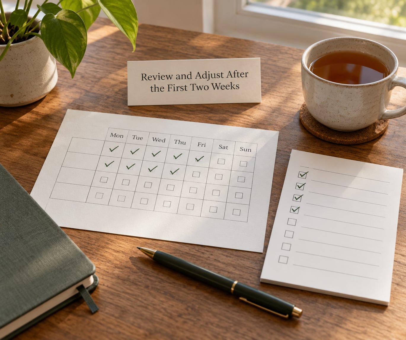 Review and Adjust After the First Two Weeks