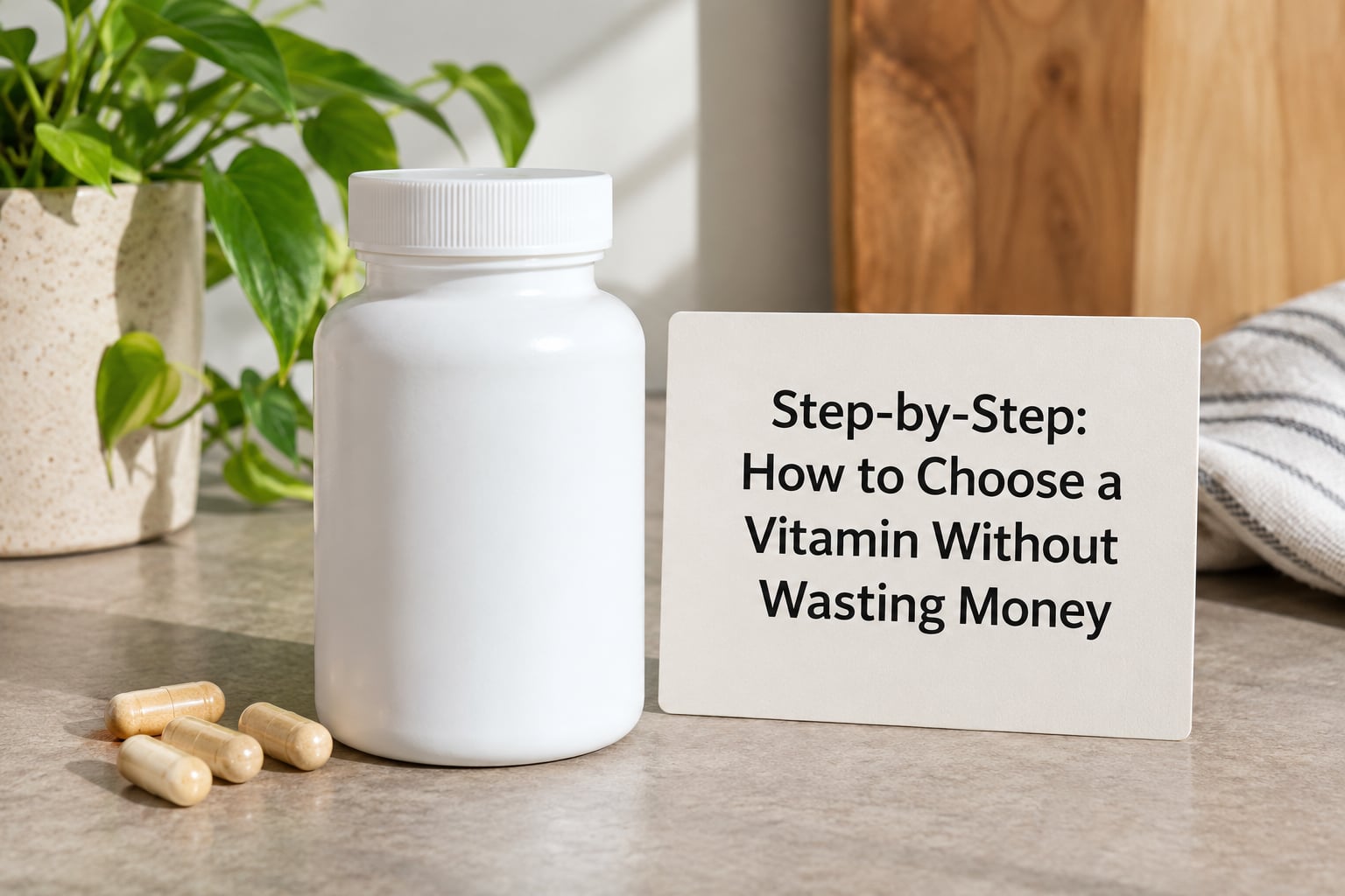 Step-by-Step: How to Choose a Vitamin Without Wasting Money