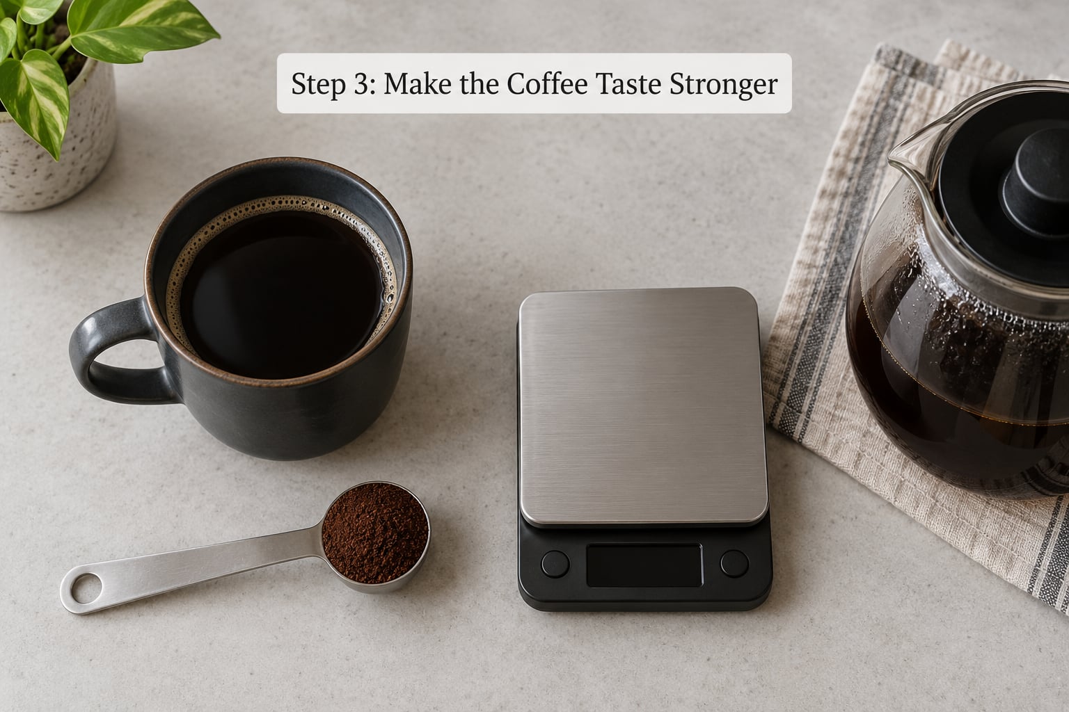 Step 3: Make the Coffee Taste Stronger
