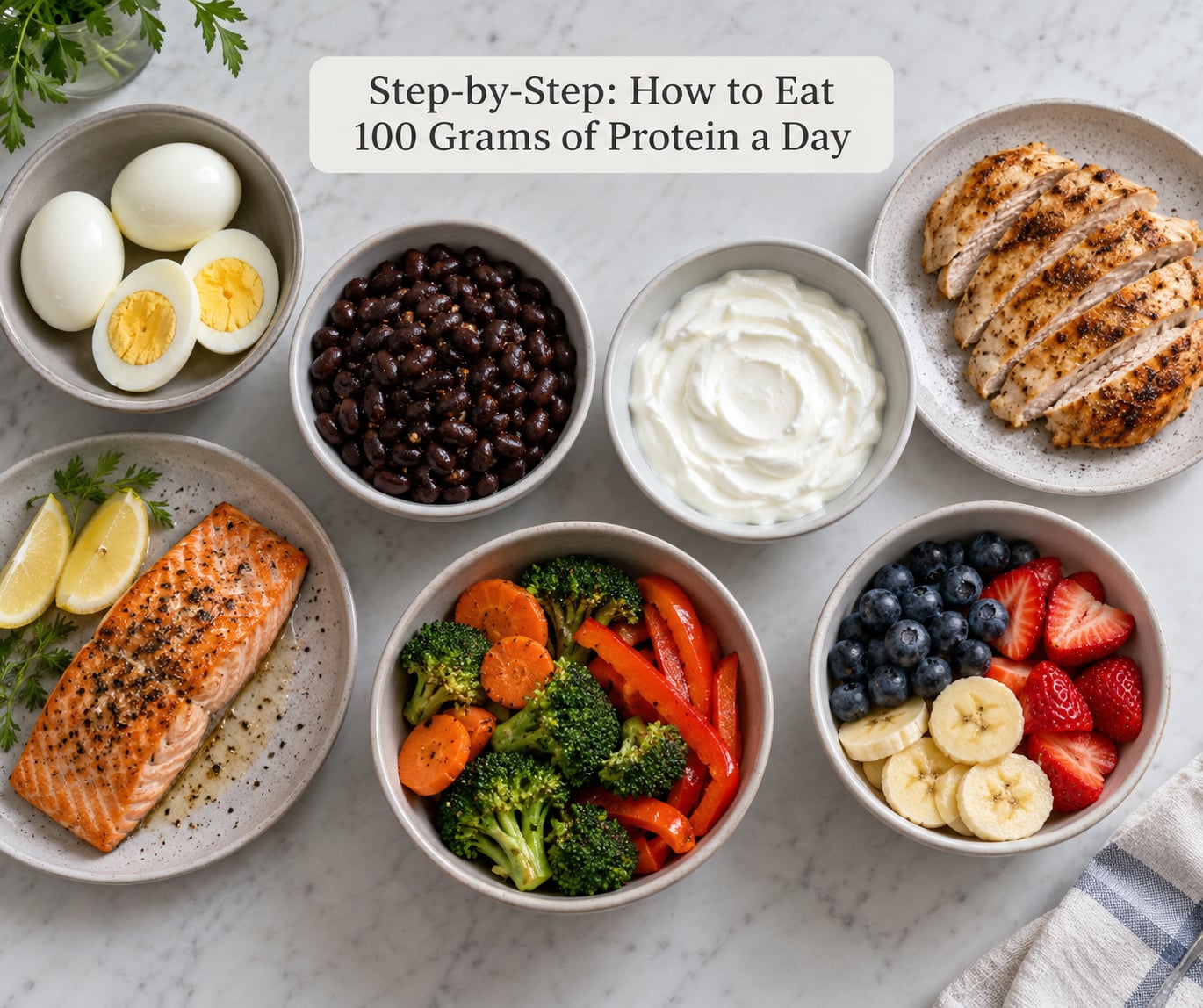 Step-by-Step: How to Eat 100 Grams of Protein a Day