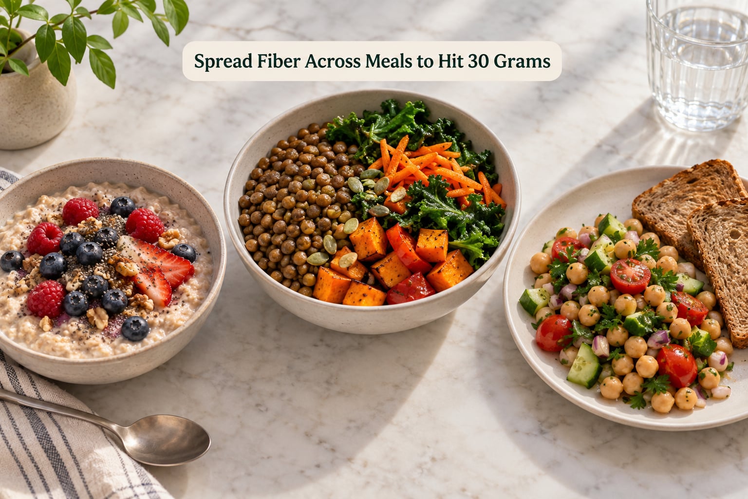 Spread Fiber Across Meals to Hit 30 Grams