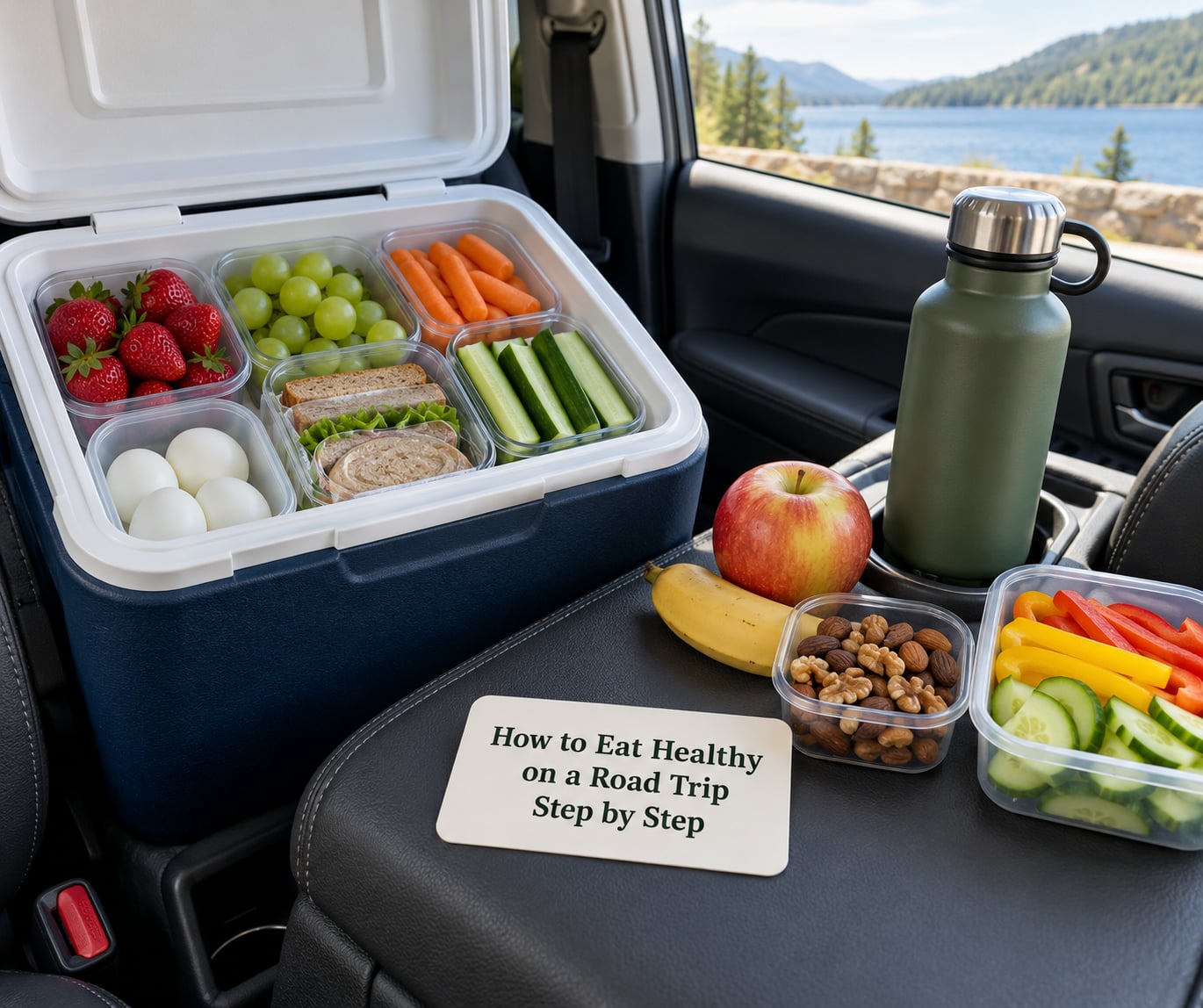 How to Eat Healthy on a Road Trip Step by Step