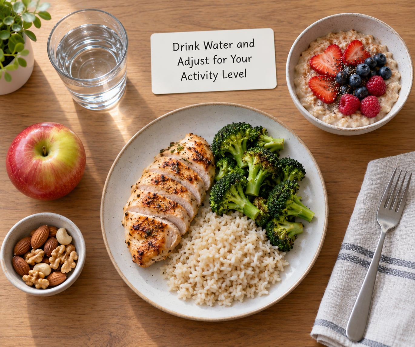 Drink Water and Adjust for Your Activity Level
