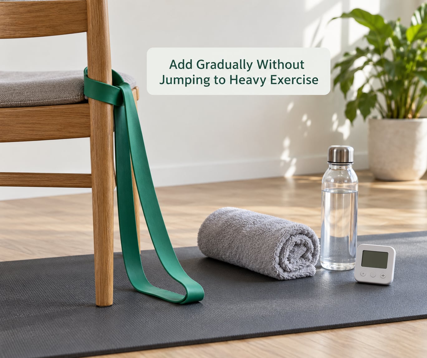 Add Gradually Without Jumping to Heavy Exercise