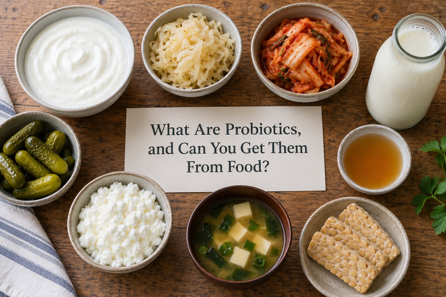 What Are Probiotics, and Can You Get Them From Food?