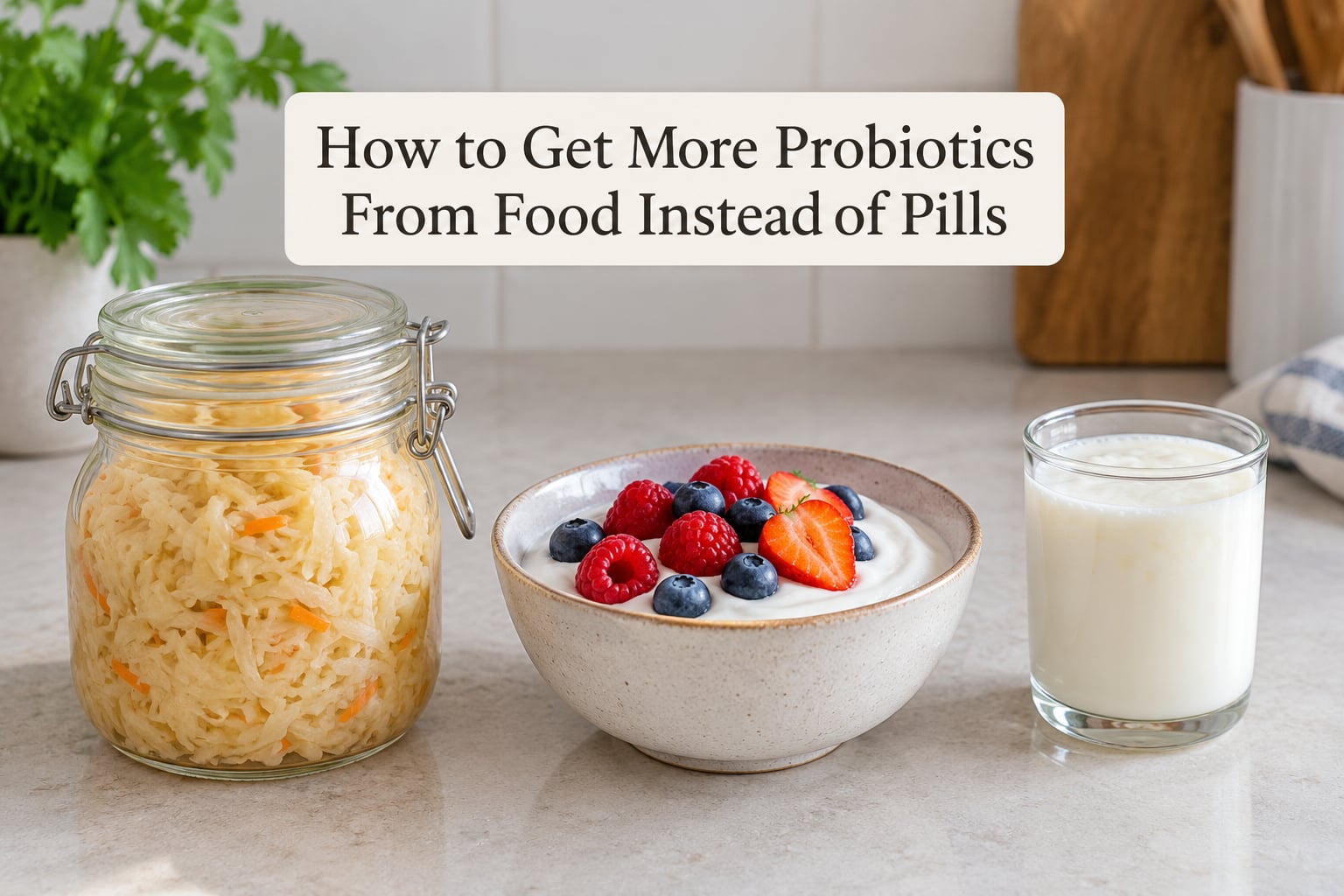 How to Get More Probiotics From Food Instead of Pills