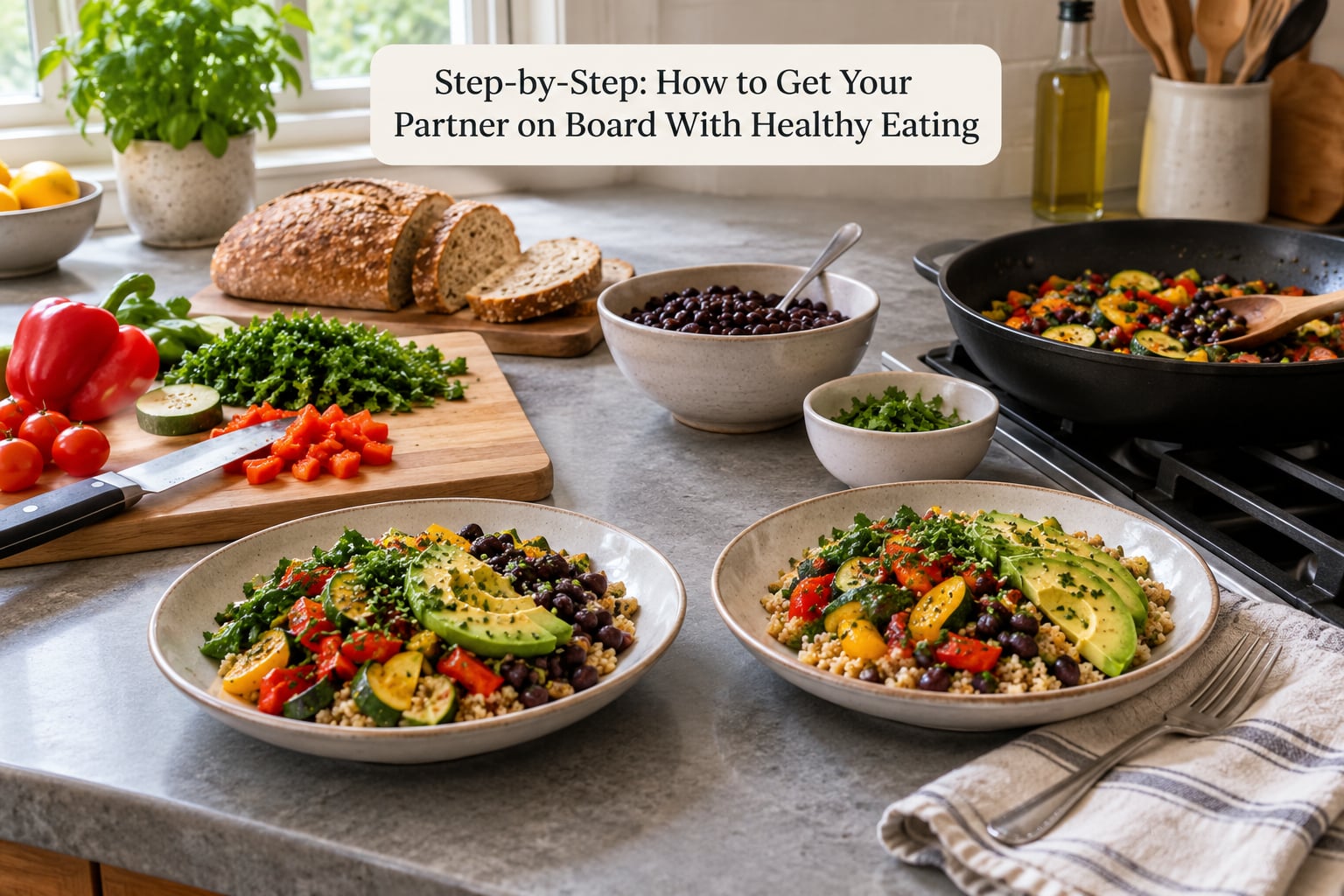 Step-by-Step: How to Get Your Partner on Board With Healthy Eating