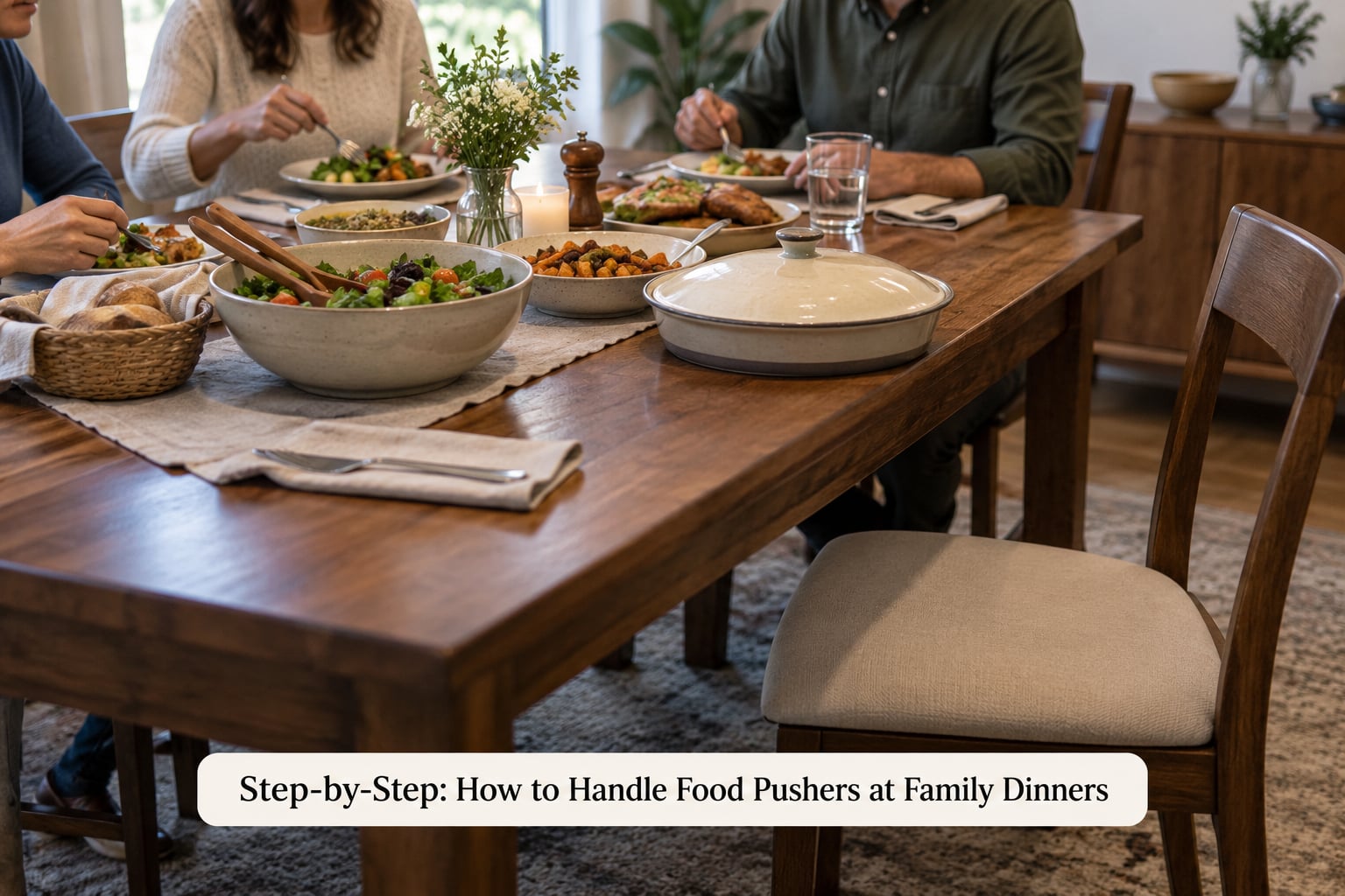 Step-by-Step: How to Handle Food Pushers at Family Dinners