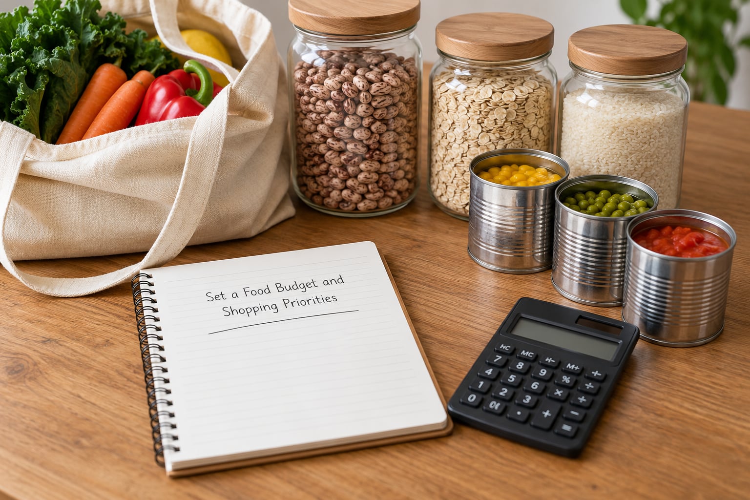 Set a Food Budget and Shopping Priorities