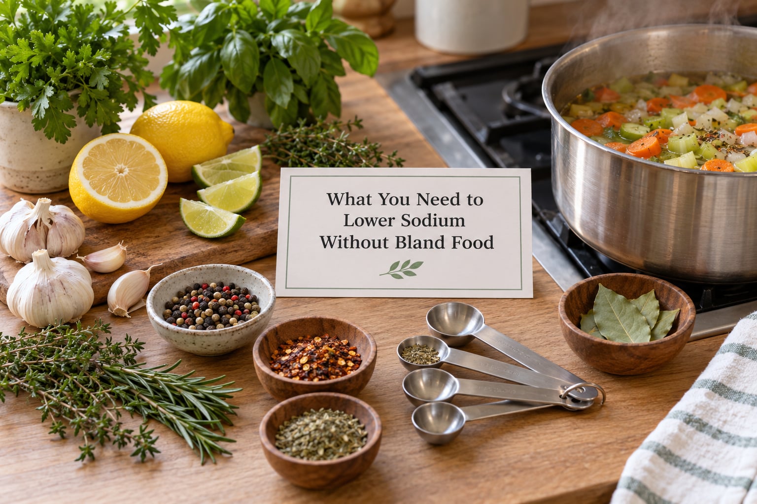 What You Need to Lower Sodium Without Bland Food