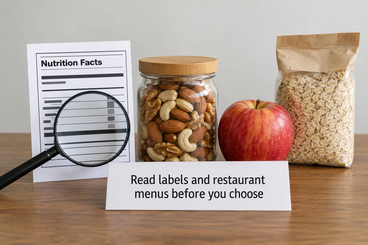 Read labels and restaurant menus before you choose
