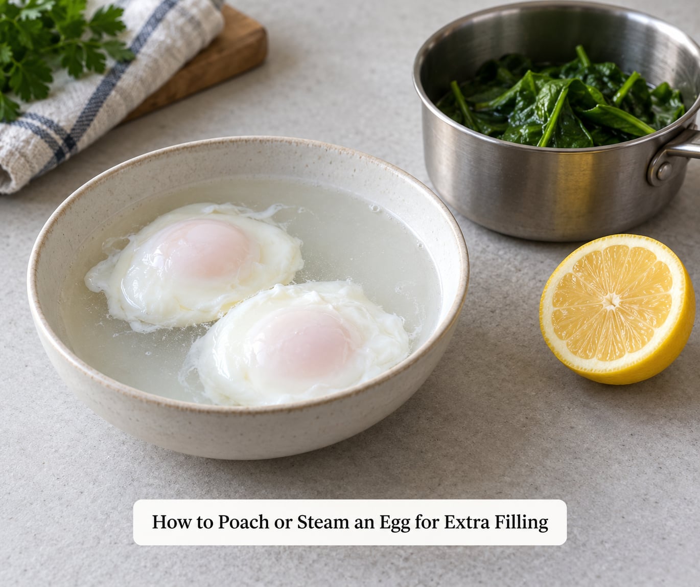 How to Poach or Steam an Egg for Extra Filling