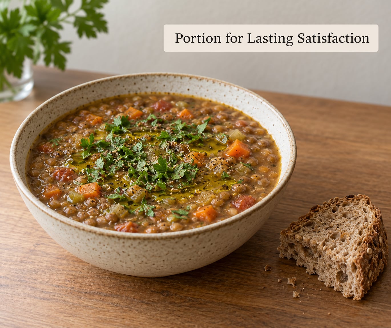Portion for Lasting Satisfaction