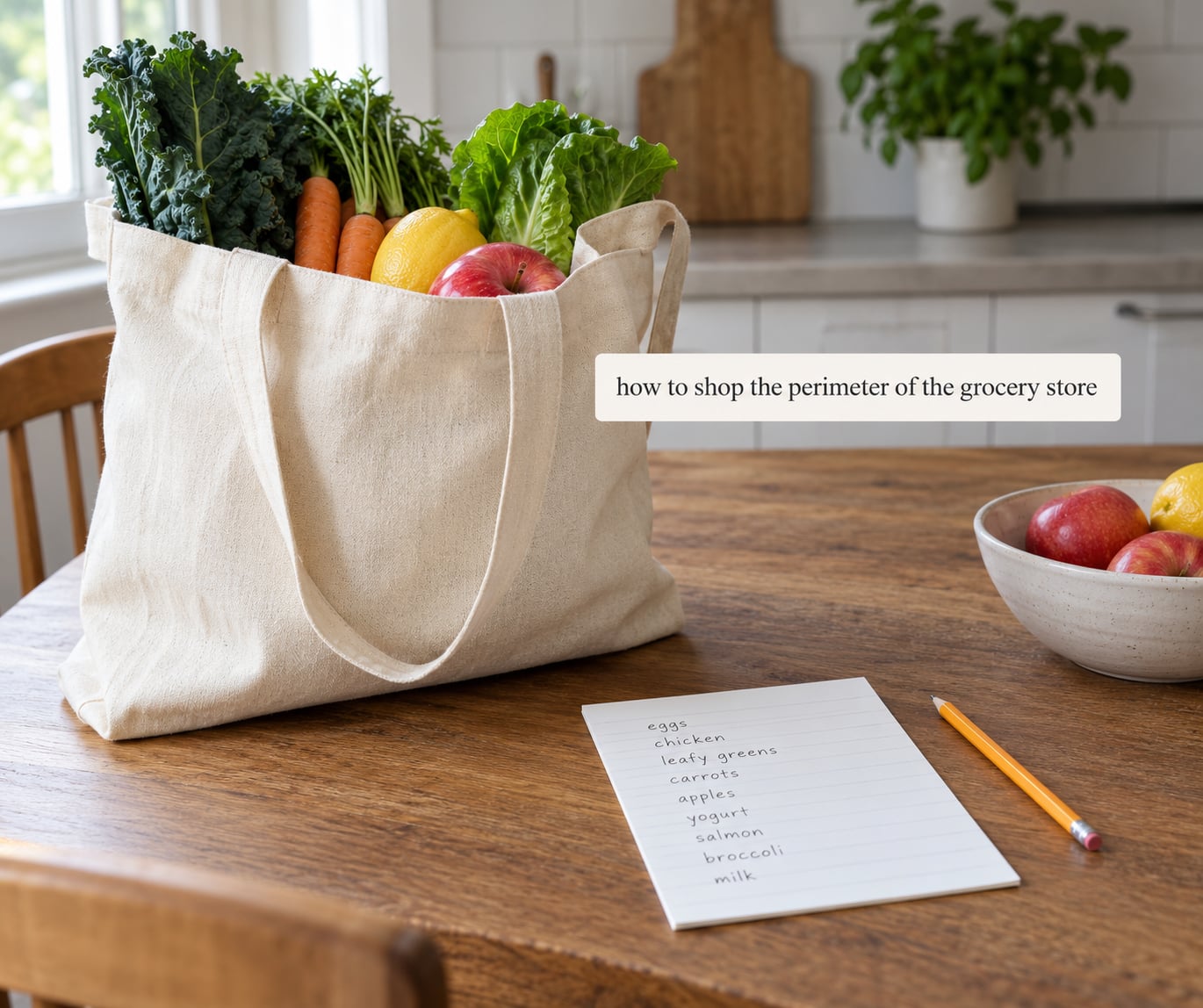 how to shop the perimeter of the grocery store