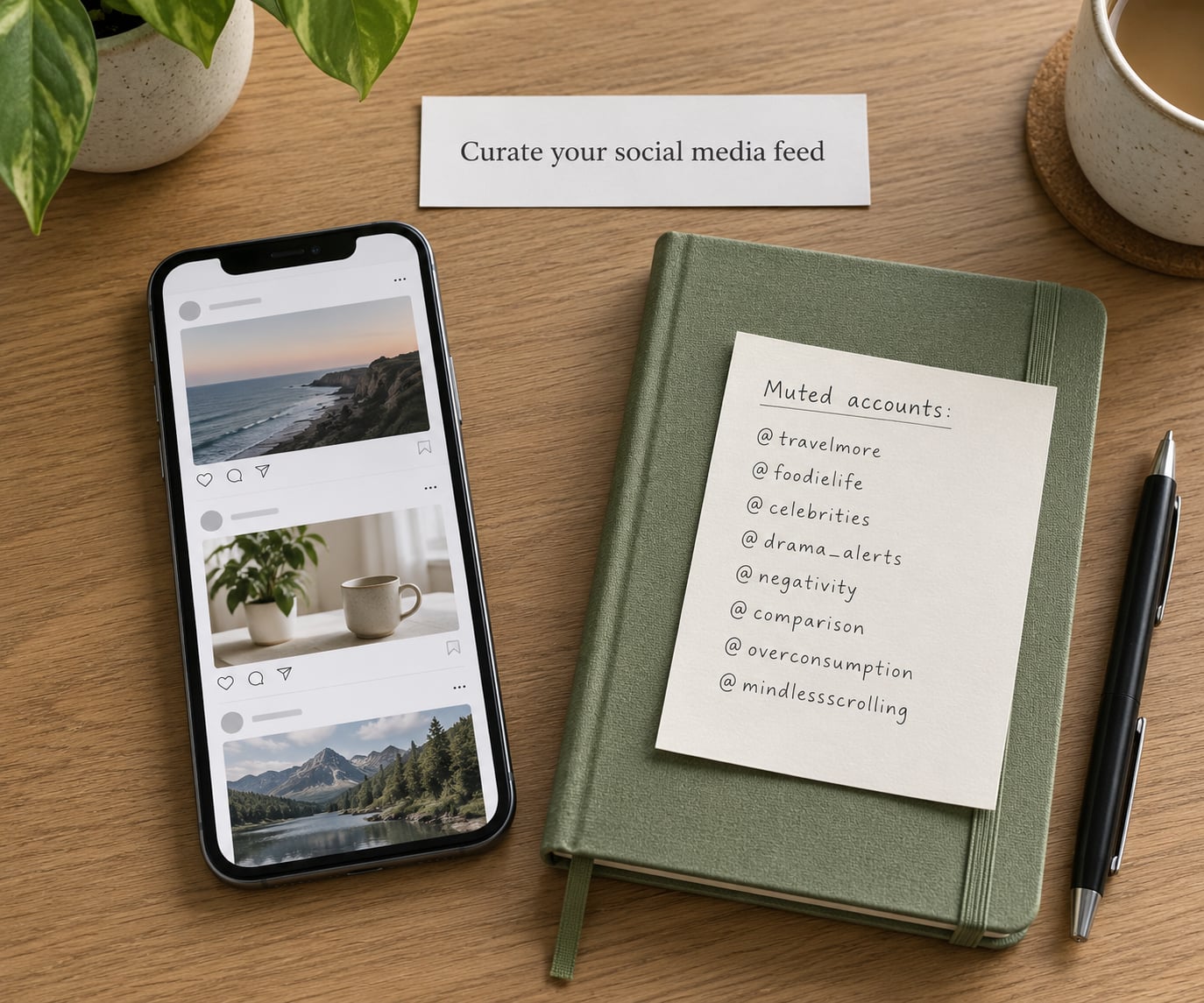 Curate your social media feed