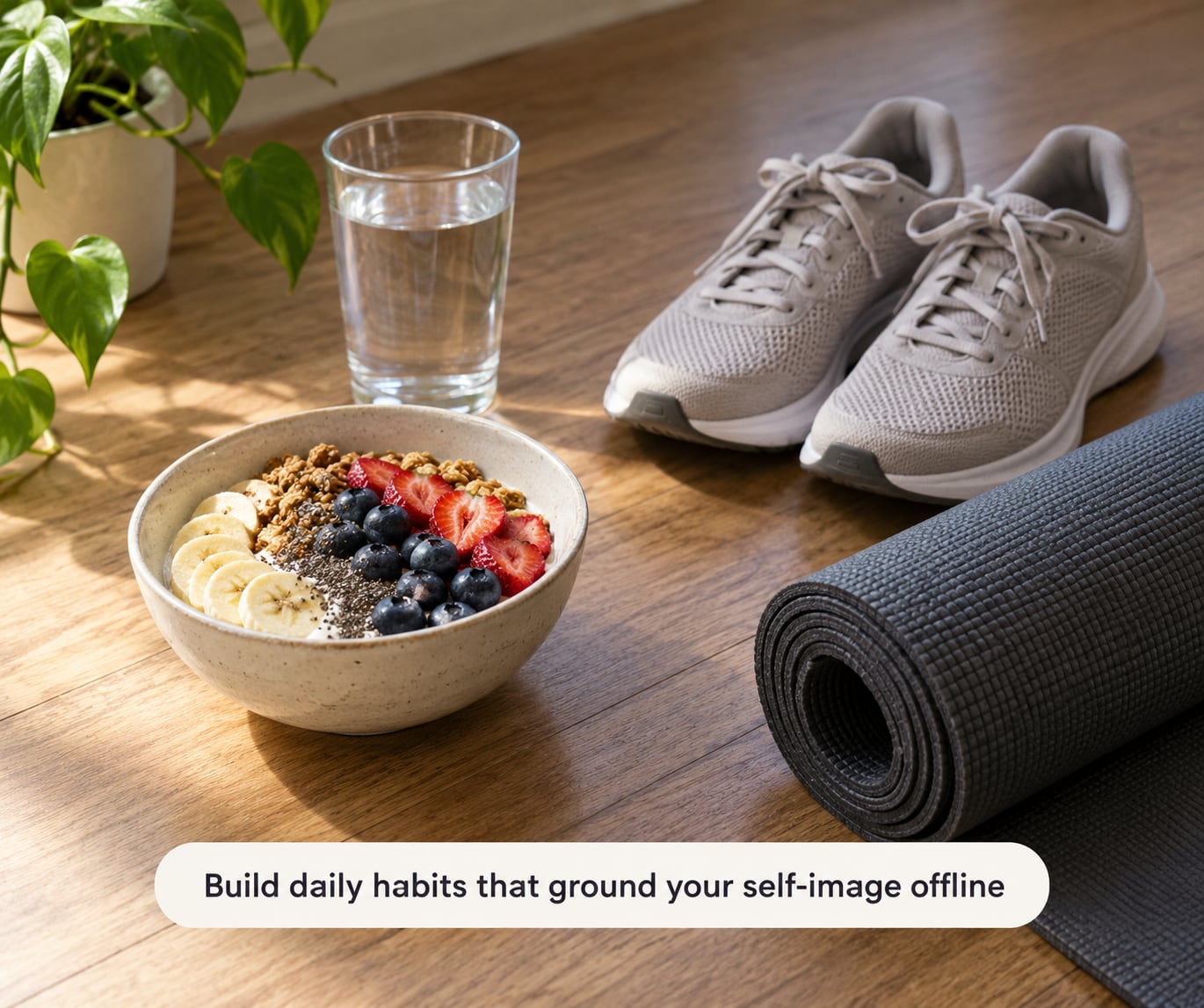 Build daily habits that ground your self-image offline