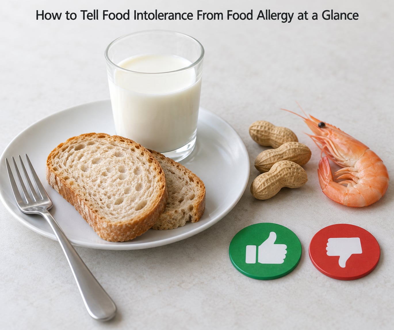 How to Tell Food Intolerance From Food Allergy at a Glance