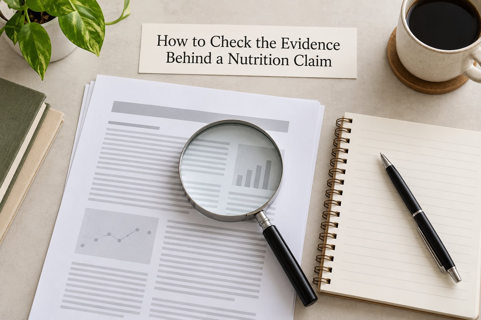 How to Check the Evidence Behind a Nutrition Claim