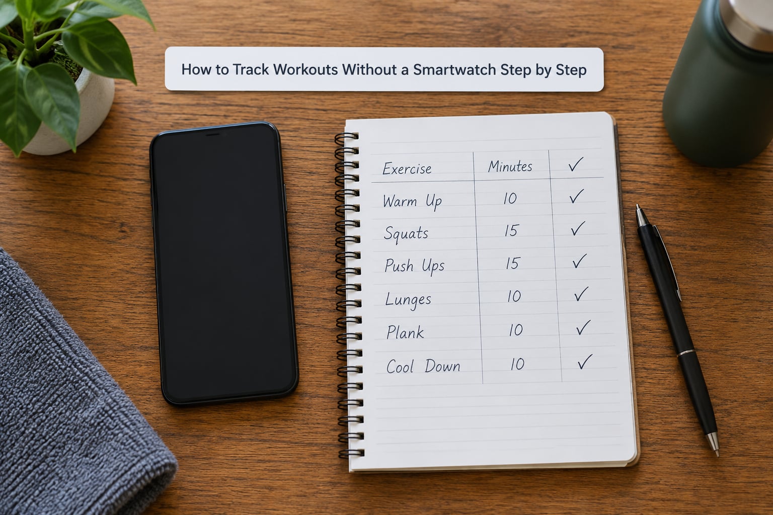 How to Track Workouts Without a Smartwatch Step by Step