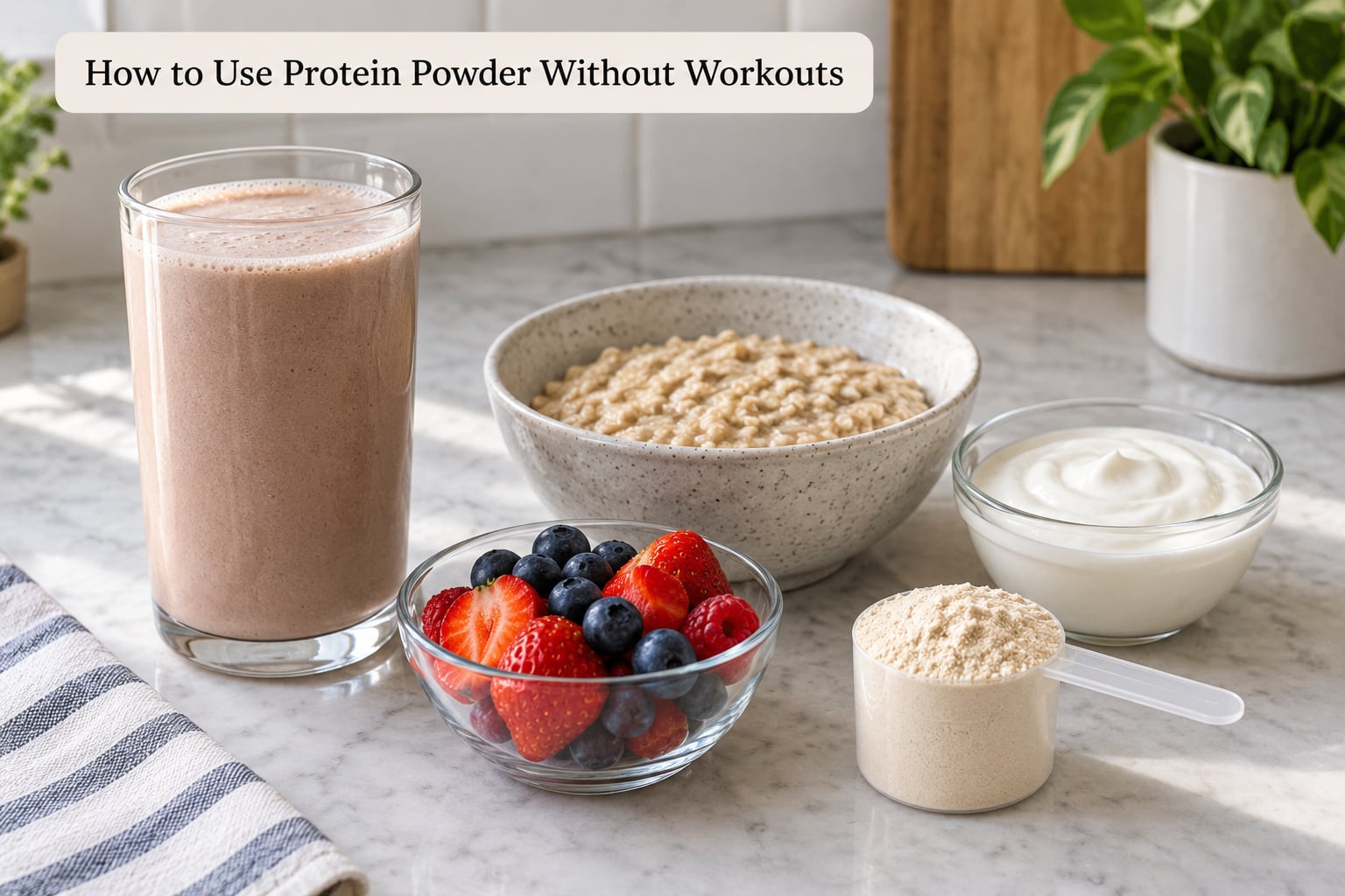 How to Use Protein Powder Without Workouts