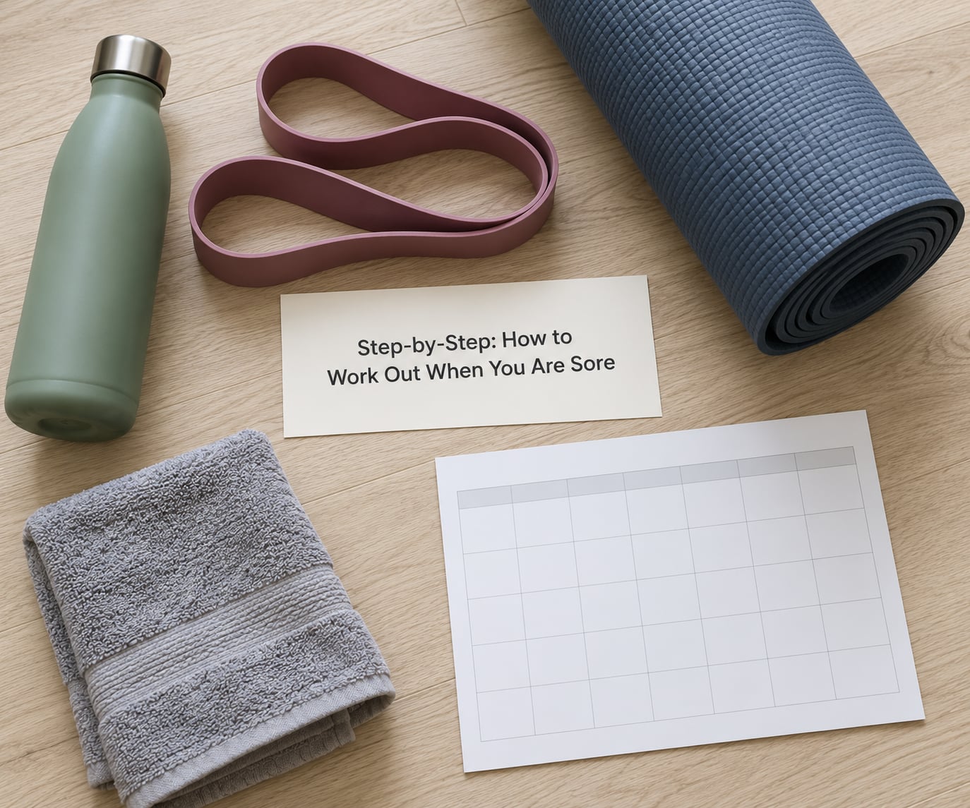 Step-by-Step: How to Work Out When You Are Sore