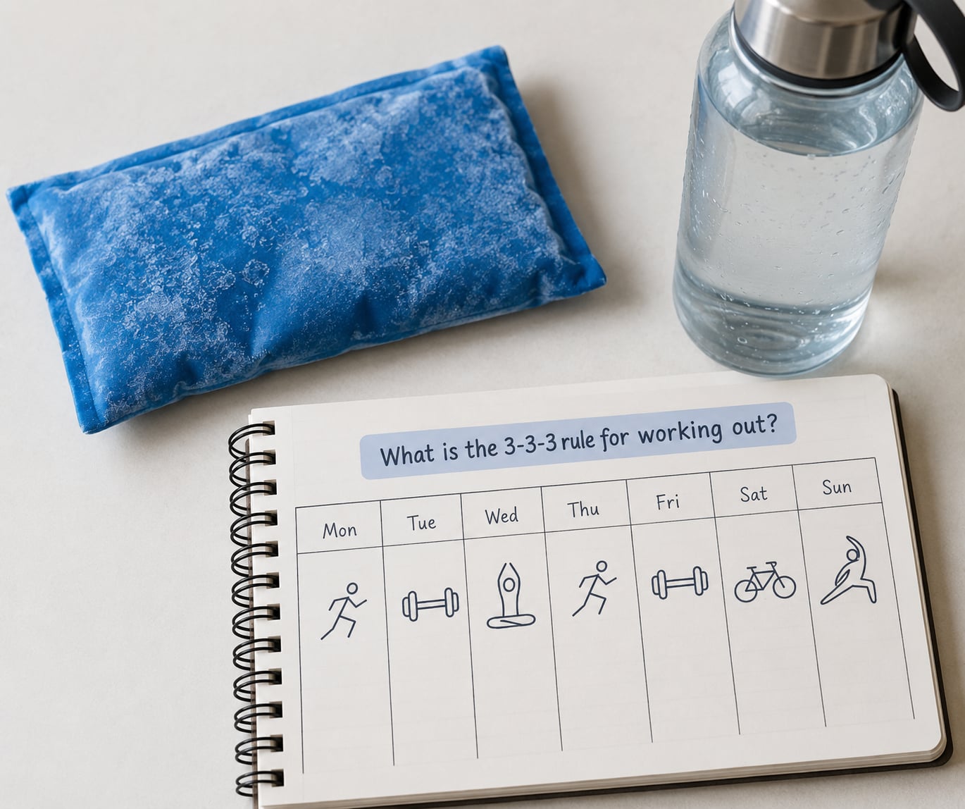 What is the 3-3-3 rule for working out?