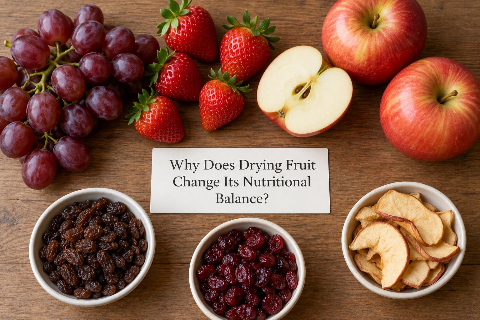 Why Does Drying Fruit Change Its Nutritional Balance?