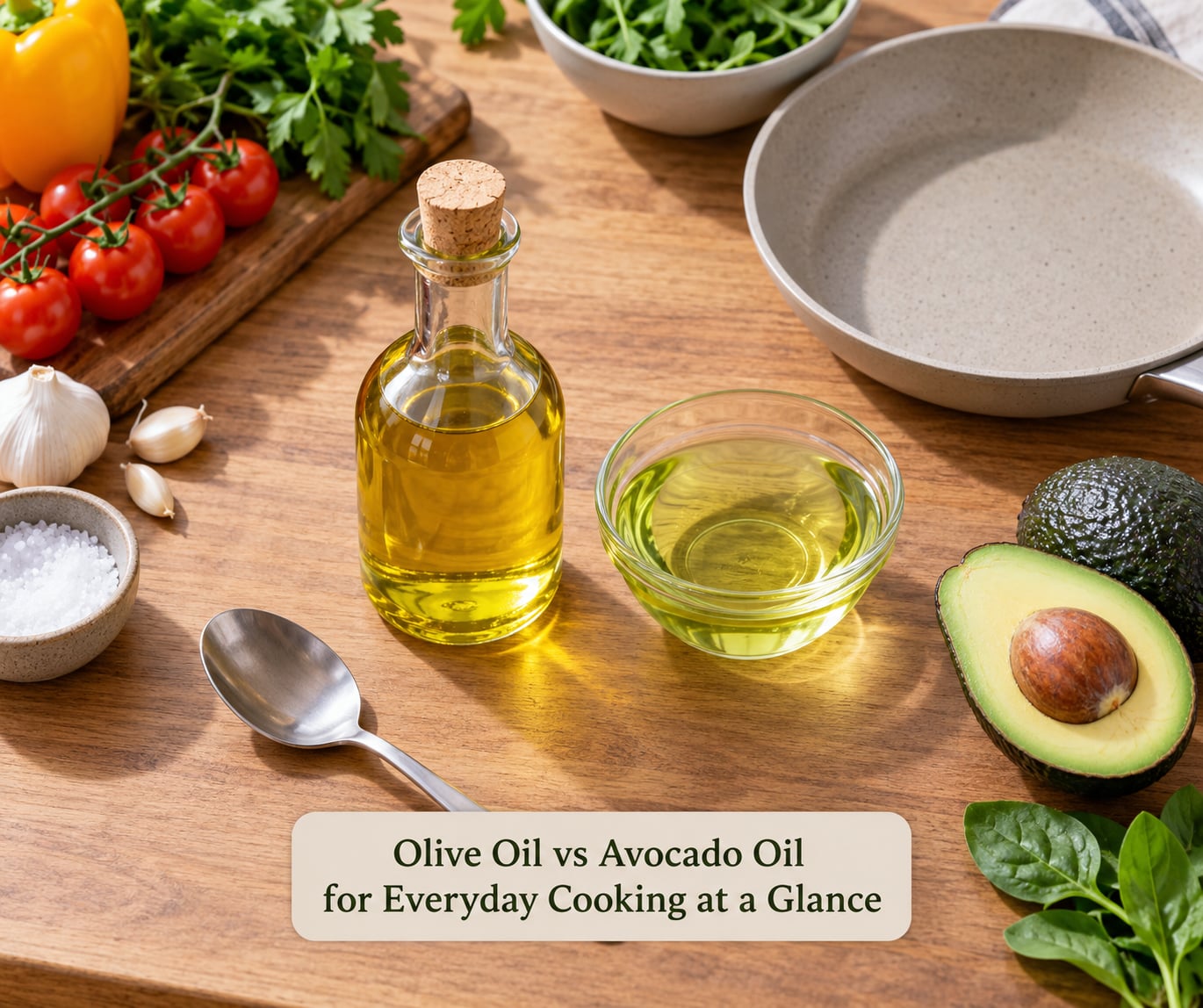 Olive Oil vs Avocado Oil for Everyday Cooking at a Glance