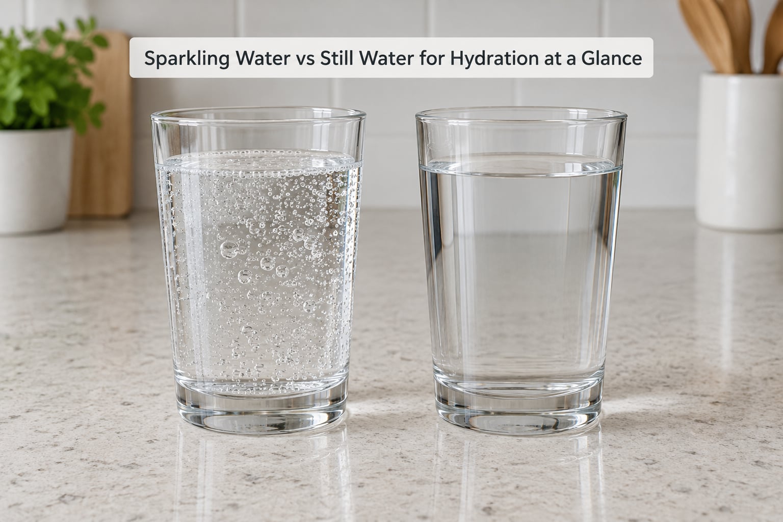 Sparkling Water vs Still Water for Hydration at a Glance