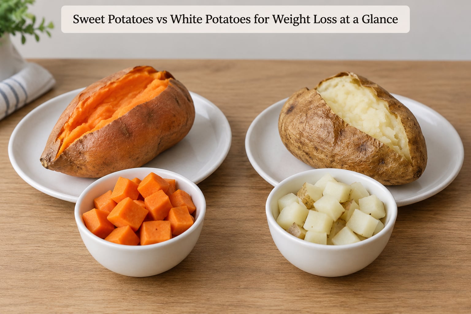 Sweet Potatoes vs White Potatoes for Weight Loss at a Glance