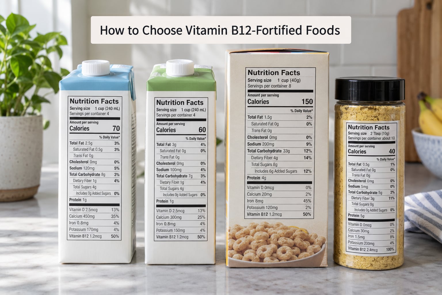 How to Choose Vitamin B12-Fortified Foods