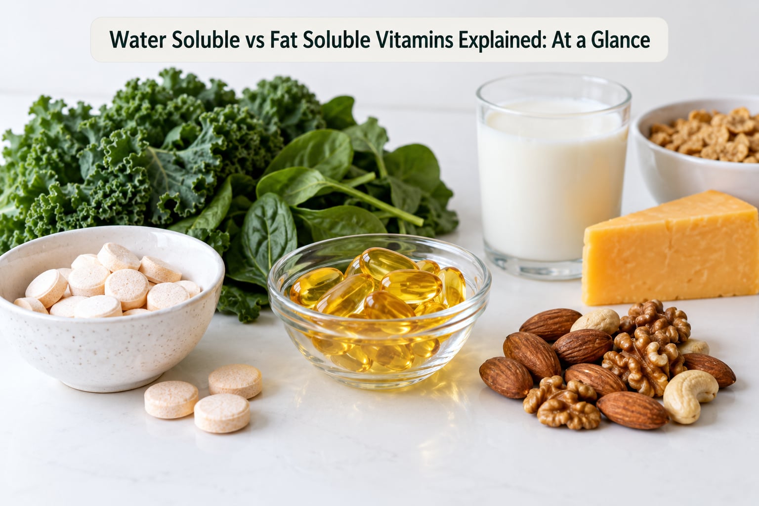 Water Soluble vs Fat Soluble Vitamins Explained: At a Glance