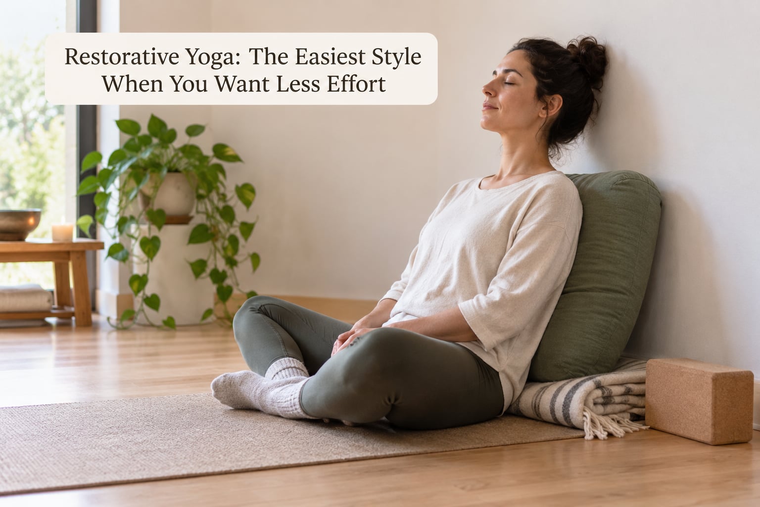 Restorative Yoga: The Easiest Style When You Want Less Effort